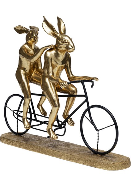 Tandem Rabbits Dekoratif Seramik Obje