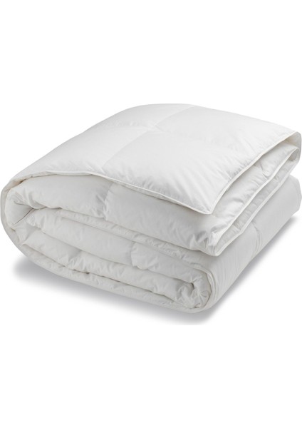 Beyaz Çift Kişilik Kaz Tüyü Yorgan 195 x 215 cm
