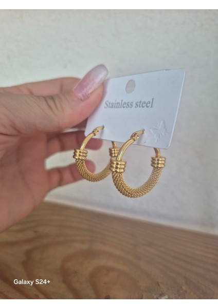 Çelik Halka Küpe Modelleri Tarz ve Spor Model fiyatları