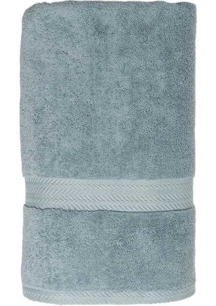 Laure Mavi Pamuklu Banyo Havlusu 90 x 150 cm