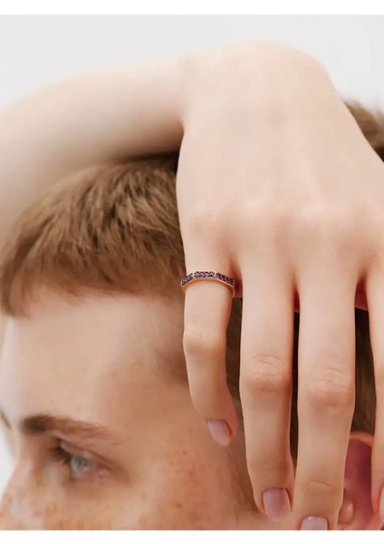 Her Name Is ‘sparkles’ Pembe Safir Taşlı 14 Ayar Altın Kadın Yüzük fırsatları