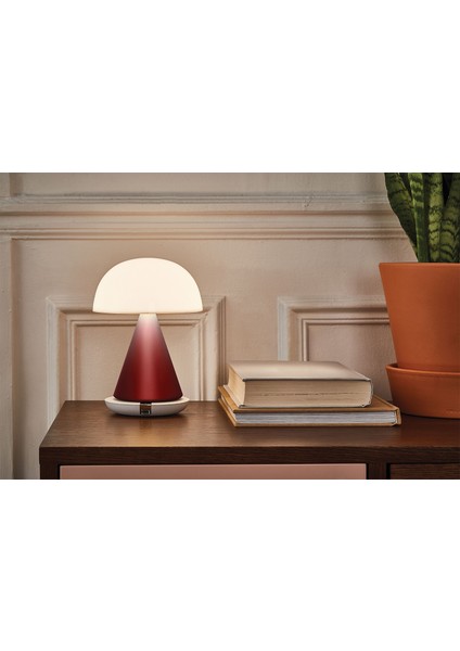 Mina Koyu Kırmızı Büyük Boy LED Masa Lambası fırsatları