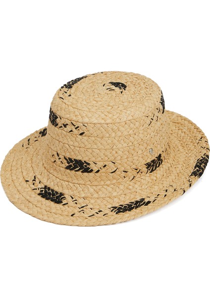 Bej Siyah Kadın Rafya Şapka fiyatları