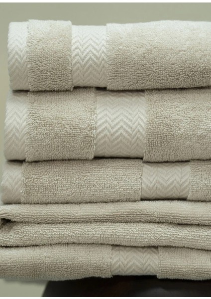 Laure Ekru Pamuklu Banyo Havlusu 90 x 150 cm modelleri