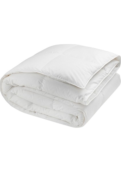 Beyaz Nano Elyaf Lüks Çift Kişilik Otel Yorganı 195 x 215 cm