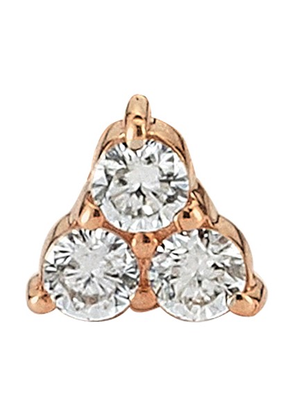 Mondrian Üçgen Formlu Kadın Altın Piercing Küpe fiyatları