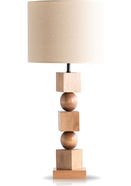 Poly Lamp Ahşap Abajur