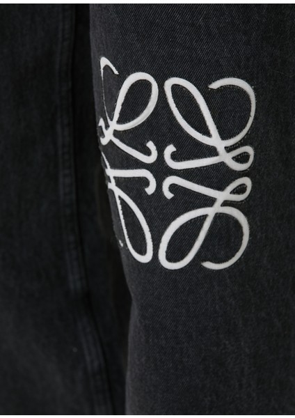 Siyah Logo Detaylı Jean Pantolon indirimleri