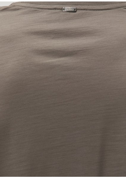 Kahverengi Yün T-Shirt