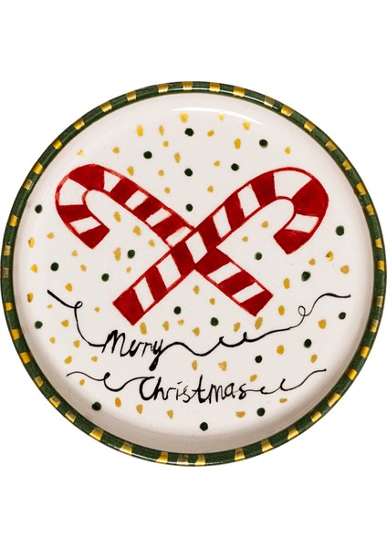 Xmas Candy Handmade Seramik Mini Tabak