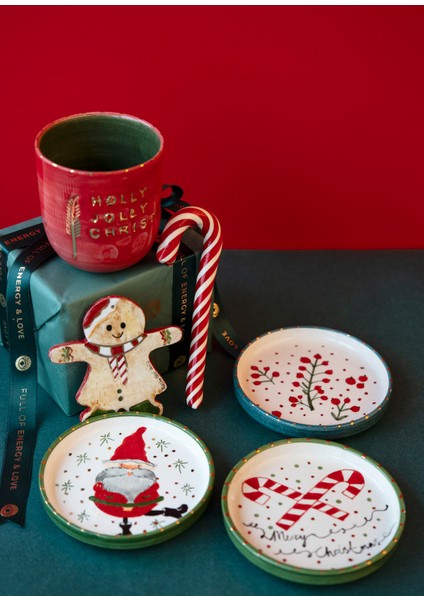 Xmas Candy Handmade Seramik Mini Tabak modelleri