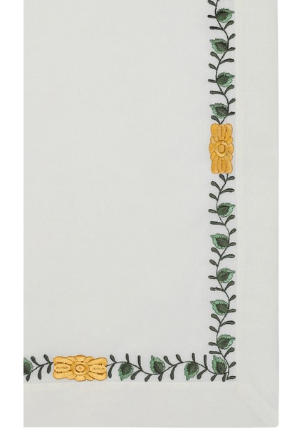 Herend Appony Yeşil Sarı Detaylı Keten 4'lü Amerikan Servis fiyatları