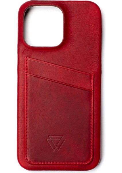 Full Wrap iPhone 16 Plus Magenta cc Deri Telefon Kılıfı