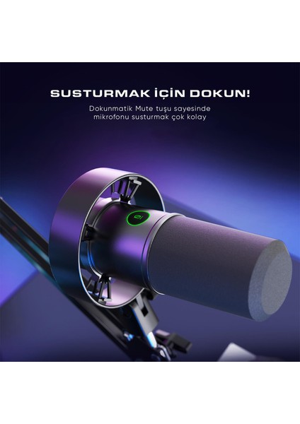 K688 USB Xlr Dinamik Yayıncı Youtuber Bilgisayar Oyuncu Stüdyo Mikrofonu indirimleri