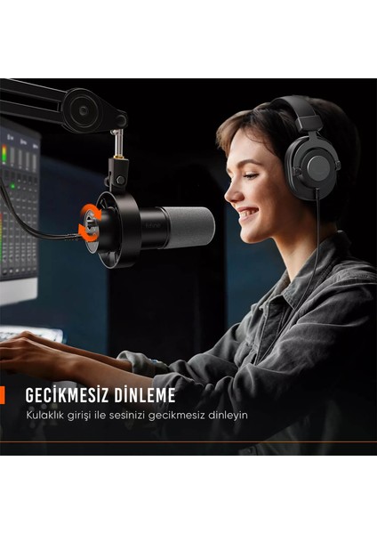 K688 USB Xlr Dinamik Yayıncı Youtuber Bilgisayar Oyuncu Stüdyo Mikrofonu