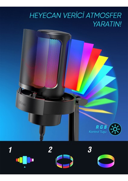 Ampligame A8 USB Rgb Mikrofon fiyatları