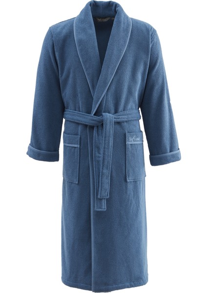 Lord Mavi Pamuklu Erkek Bornoz