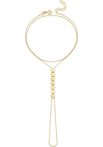 Yıldız 14 Ayar Altın Kadın Şahmeran Bileklik