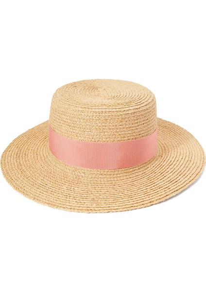 Gracie Ekru Pembe Kadın Rafya Şapka fiyatları