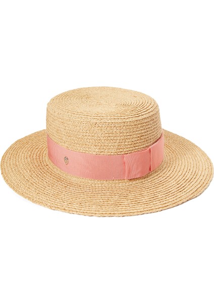 Gracie Ekru Pembe Kadın Rafya Şapka modelleri