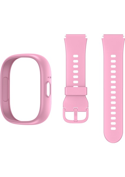 5 Plus Pembe Akıllı Saat Kasa Kordon Seti + Adaptör ve Şarj Kablosu