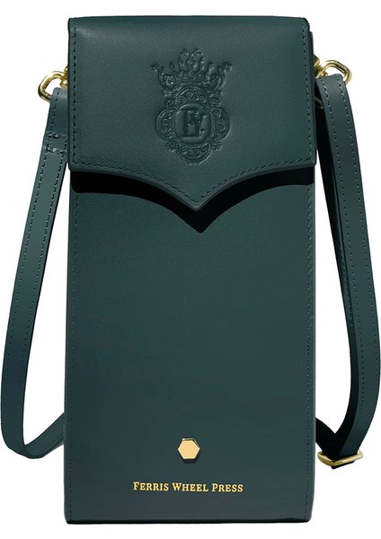 The Pendant Purse Yeşil Deri Kadın Omuz Çantası