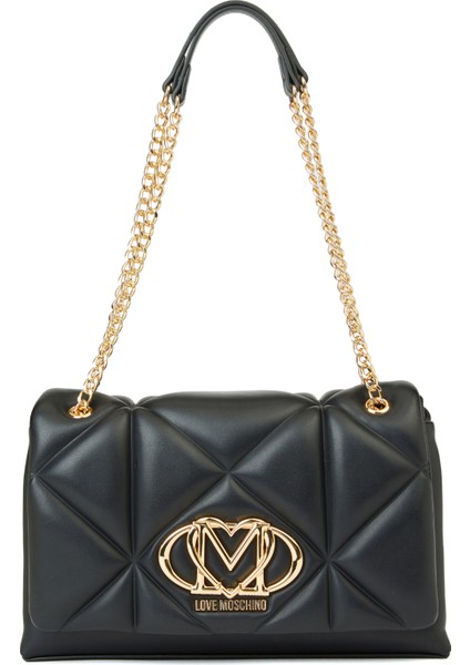 Siyah Kapitoneli Kadın Çanta