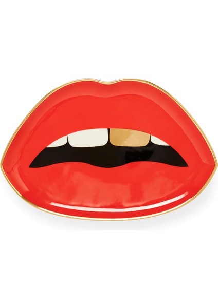 Lips Trinket Porselen Dekoratif Tabak