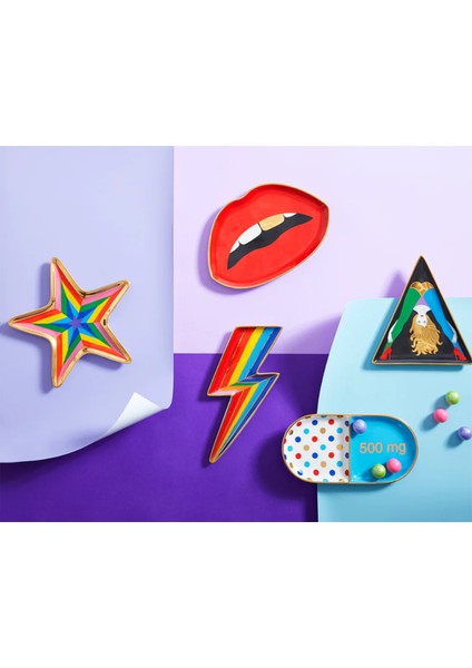 Lips Trinket Porselen Dekoratif Tabak fiyatları