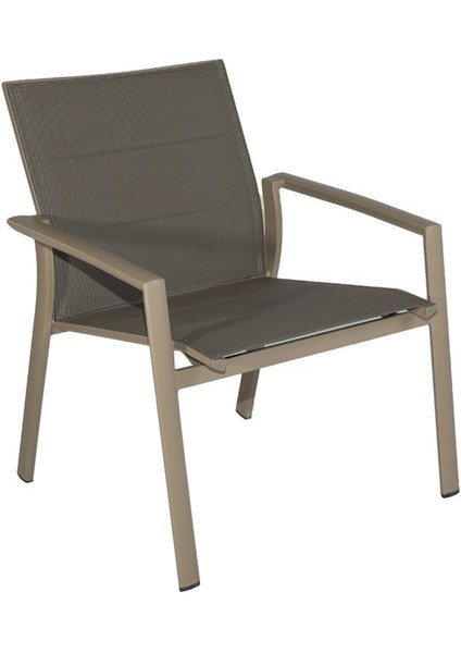 Bora Taupe Ahşap Bahçe Sandalyesi