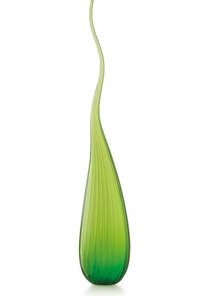 Aria Parlak Fıstık Yeşili Cam Küçük Boy Vazo