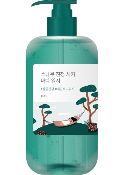 Pine Tree Calming Cica Vücut Aknesi ve Gözenek Karşıtı Çam Ağacı Özlü Vücut Temizleyici 400 ml