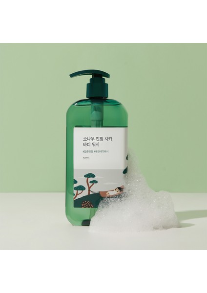 Pine Tree Calming Cica Vücut Aknesi ve Gözenek Karşıtı Çam Ağacı Özlü Vücut Temizleyici 400 ml fırsatları