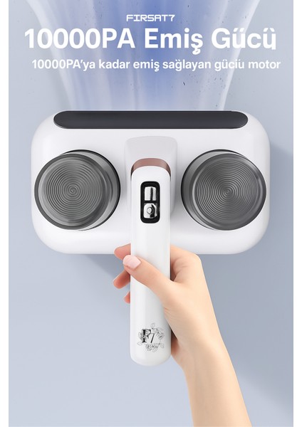 Ultrasonik Akıllı Uv Süpürge Yatak Halı Koltuk Için Sessiz Güçlü Emiş Teknolojisi Şarjlı Süpürge fiyatları