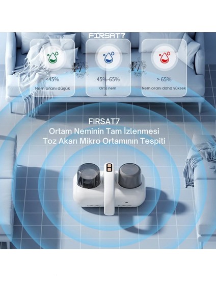 Ultrasonik Akıllı Uv Süpürge Yatak Halı Koltuk Için Sessiz Güçlü Emiş Teknolojisi Şarjlı Süpürge fırsatları