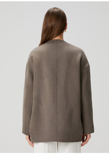 Koyu Bej Yün Kaban fırsatları