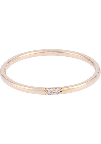 Çift Taşlı Pırlanta 14 Ayar Altın Unisex Yüzük fiyatları