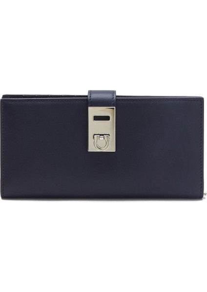 Lacivert Kadın Deri Cüzdan