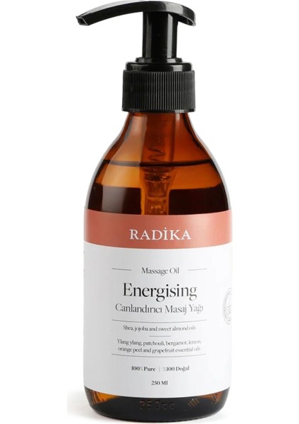 Canlandırıcı Etkili Doğal Masaj Yağı 250 ml