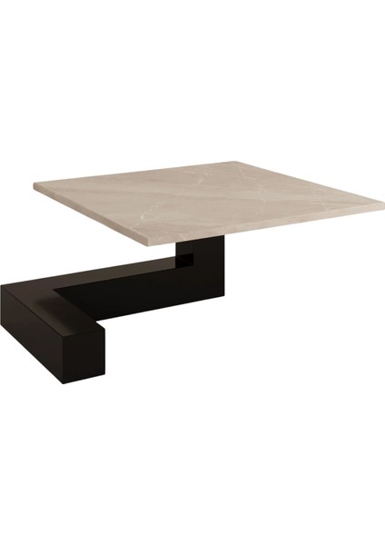 De Stijl Mermer Tablalı Alçak L Orta Sehpa
