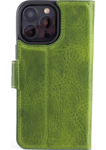 Magic Case iPhone 16 Pro Max Forest Deri Telefon Kılıfı