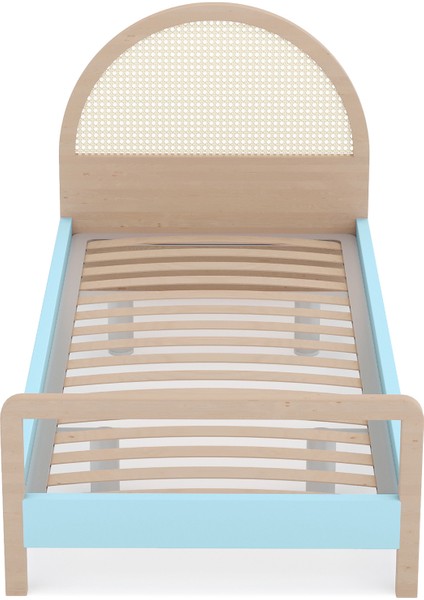 Culi Bed Doğal Ahşap Rengi ve Mavi Çocuk Yatak fiyatları