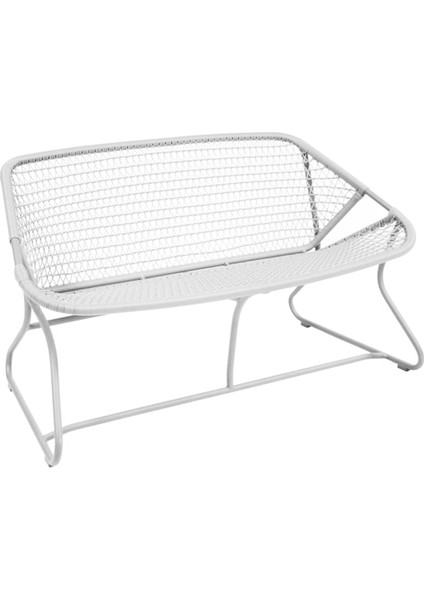 Sixties Bench Beyaz Metal Bank