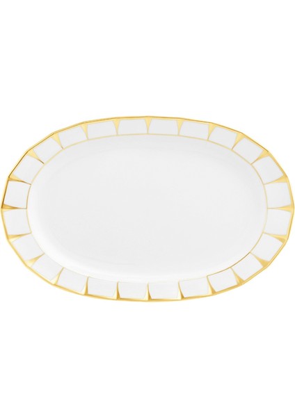 Grecque Athena Porselen Oval Servis Tabağı 33,5 cm
