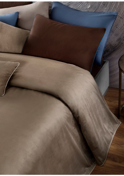 Kadife Vizon Renk Yatak Örtüsü fiyatları