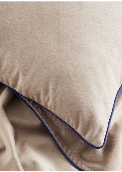 Kadife Vizon Renk Yatak Örtüsü modelleri