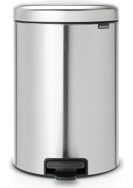 Newicon Fpp Matt Steel Pedallı Mutfak Çöp Kovası 20 Lt