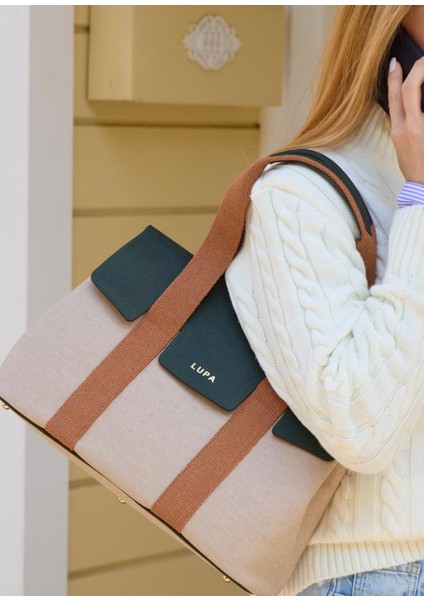 Sienna Krem Yeşil Kanvas Kadın Omuz Çantası fiyatları