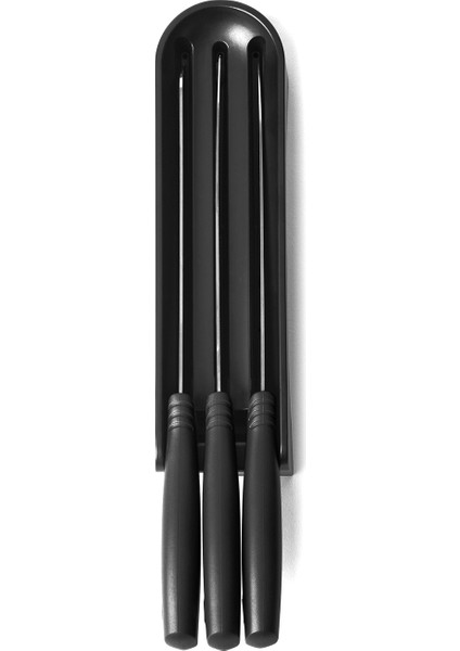 Tasty+ Koyu Gri Çekmece Içi 3'lü Çelik Bıçak Seti ve Bloğu modelleri