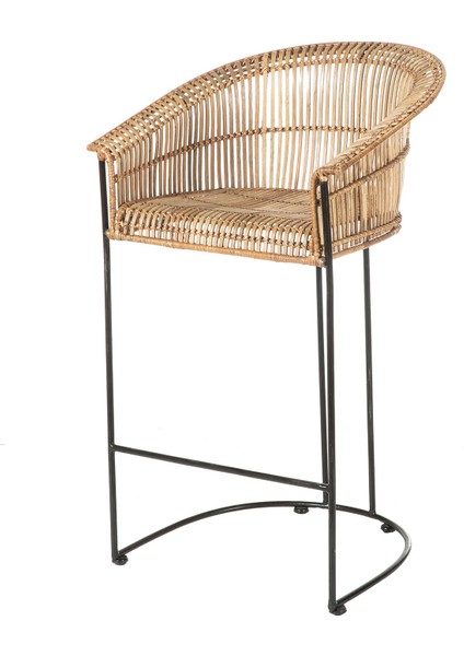 Tiwi Natural Rattan Bar Sandalyesi modelleri